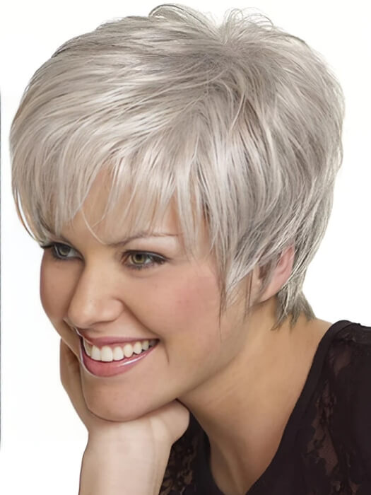 Short straight clearance grey hairstyles