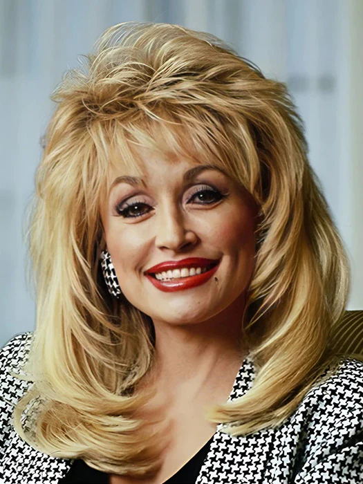 Dolly Parton Hairstyle Middle Length Capless Synthetic Wigs Buy 1 Get