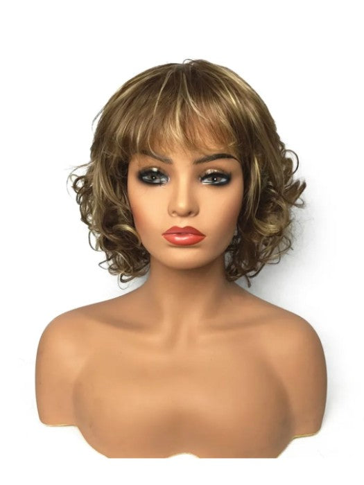 Flattering  Spiral Curly Layered Synthetic Wig