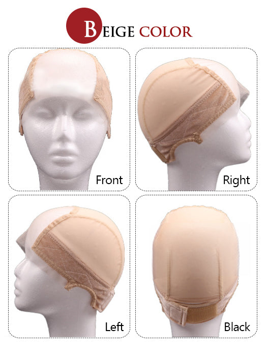 4''X5''  Lace Wig Cap With Grip Headband No-Slip Wig Gripper