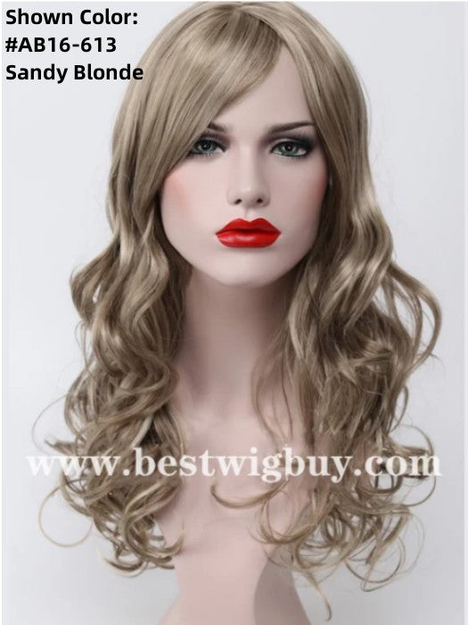 Approachable Cute Polished Long Curly Blonde Synthetic Wigs 20 Inches(Buy 1 Get 1 Free)