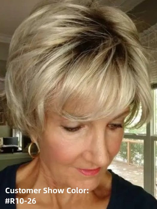 Casia Short Straight Layered Synthetic Wigs