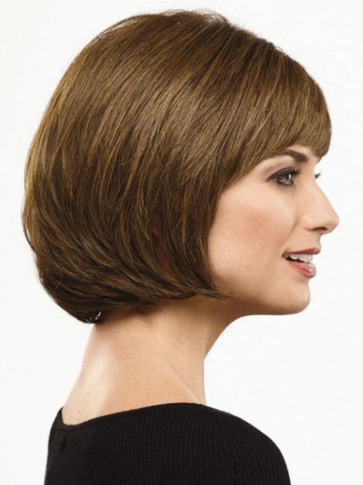 Chin Length Short Layered Chic Bob Human Hair Wigs