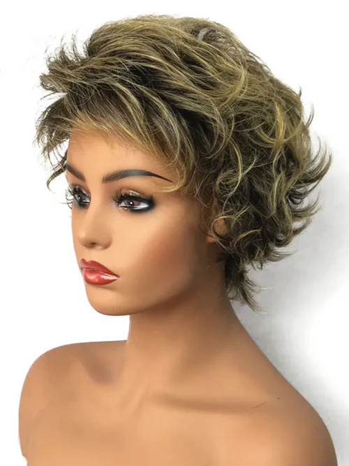 Effortless Pixie Cut Short Layered Synthetic Wigs