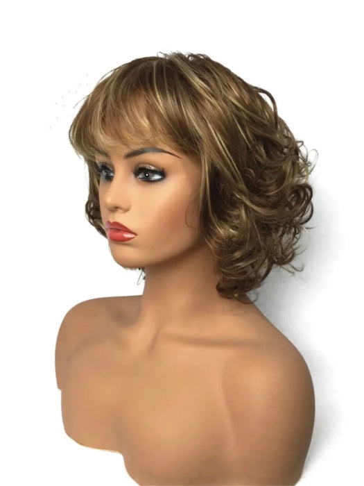 Flattering  Spiral Curly Layered Synthetic Wig