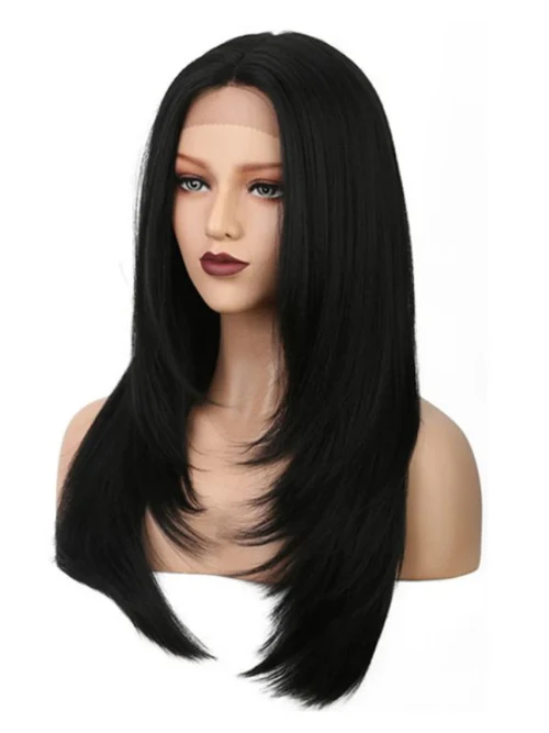 Irresistible Long Straight Layered Lace Front Synthetic Wigs