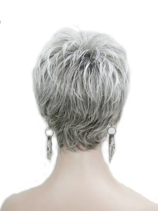 Short Straight Pixie Cut Natural Hair Synthetic Capless Wig