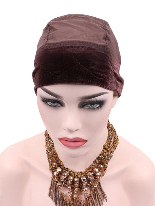 Velvet Wig Grip Headband Cap