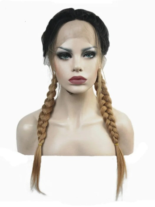 Braids Braided Wig Lace Front Synthetic Wig