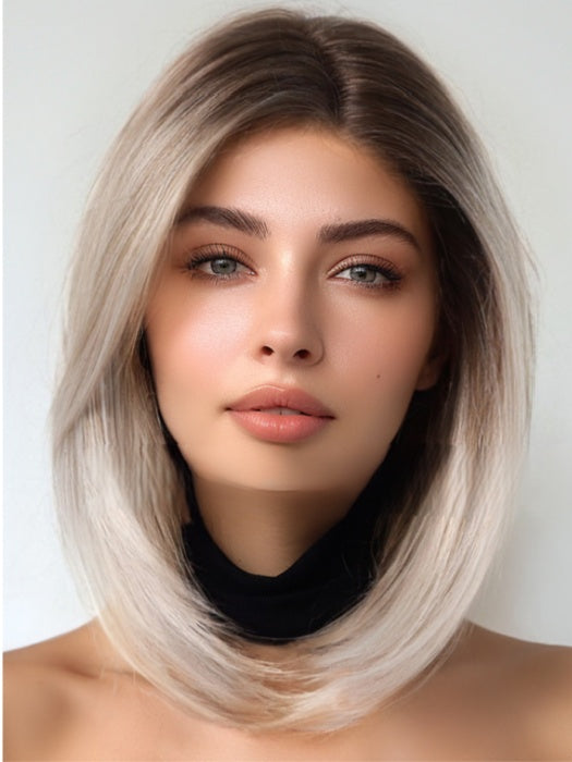 Sleek Bob 13 "×6＂ Lace Front Synthetic Wigs