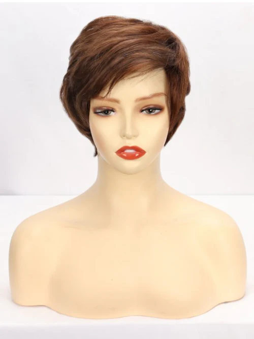 Modern Layered Short Human Hair Wigs