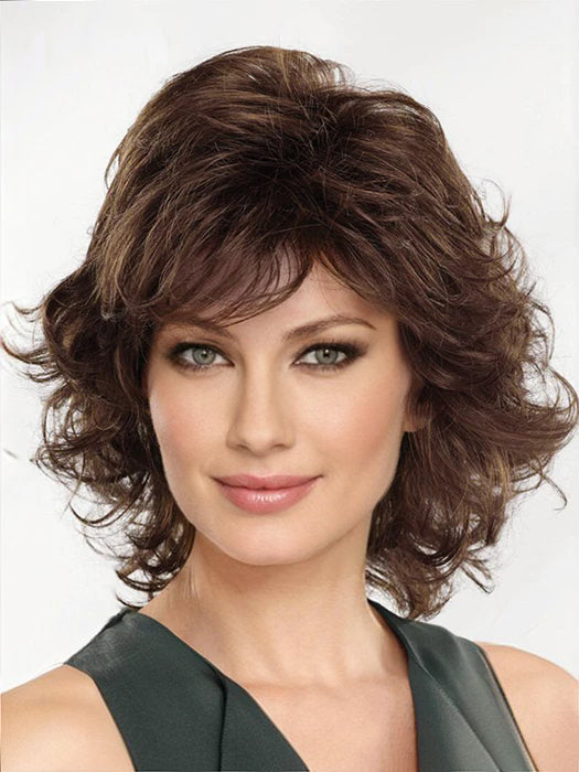 Chin Length Layered Wavy Synthetic Curly Wigs Buy 1 Get 1 Free