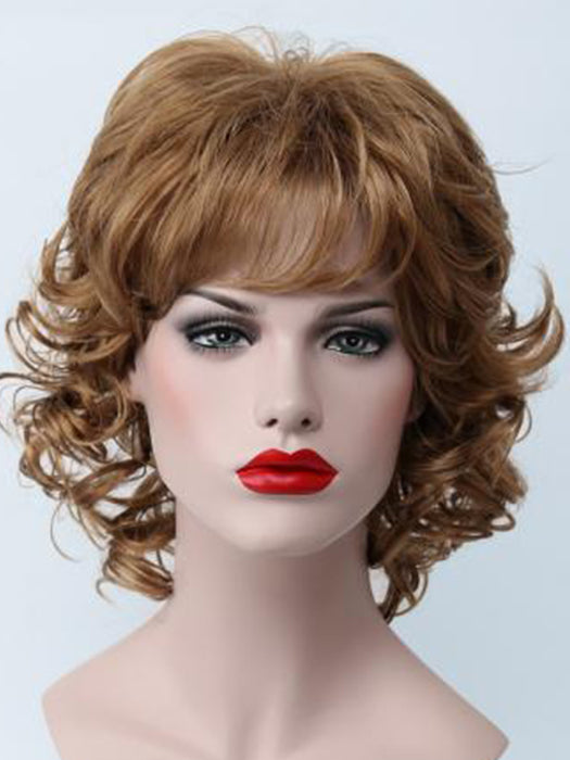 Jaclyn Smith Mid length Shag with Spiral Curls Synthetic Wigs 12 Inche