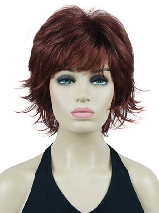 Short Choppy Layered Wavy Synthetic Hair Wigs