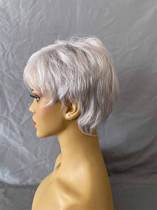 Short Straight Layered Synthetic Capless Wigs 8 Inch