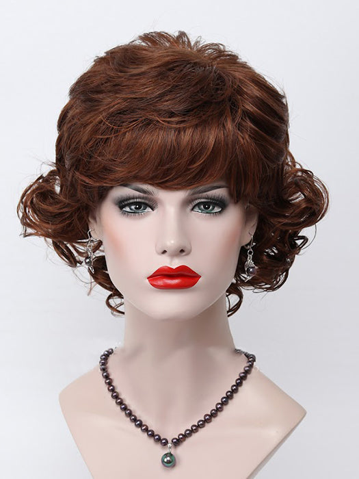 Jaclyn Smith Mid length Shag with Spiral Curls Synthetic Wigs 12 Inche